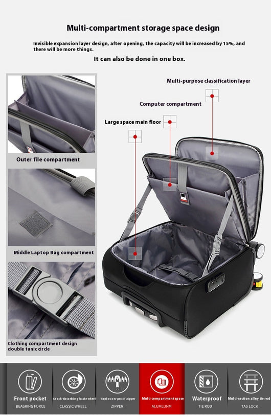 Maleta de Negocios Oxford para Hombre y Mujer - Equipaje de Viaje Ejecutivo - Image 9