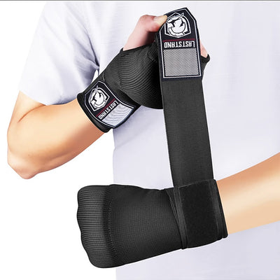 Guantes de Boxeo Medio Dedo con Vendaje Rápido y Protector de Mano - Image 15