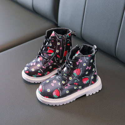 Botas Martin Infantiles Diseño Fresa - Botines Cortos Lindos para Niñas - Image 11