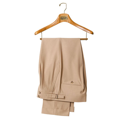 Pantalón Recto Talle Alto Blanco Estilo Italiano Clásico con Botones - Image 3
