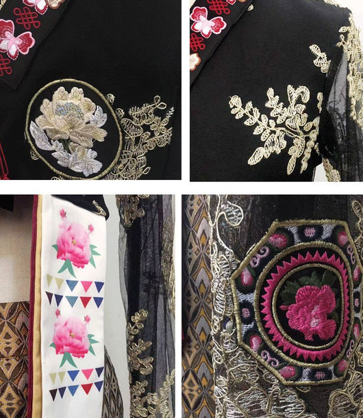 Conjunto de Falda de Danza con Bordados Elegantes para Mujer - Image 13