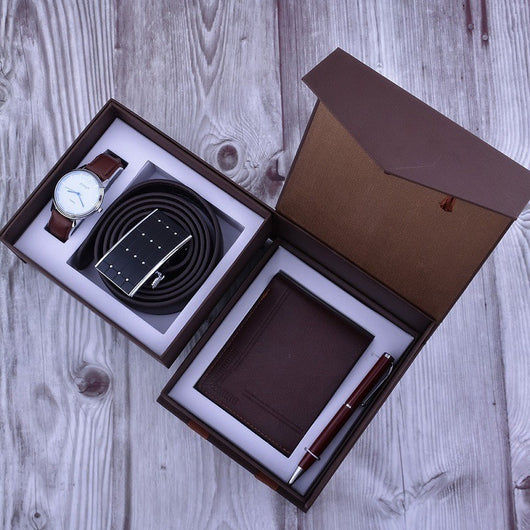 Estuche Premium de Accesorios Ejecutivos para Hombre: Cinturón, Cartera, Reloj y Bolígrafo - Image 7