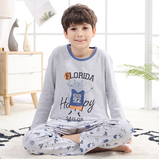 Pijama Infantil de Algodón Puro Manga Larga Primavera Otoño - Image 10