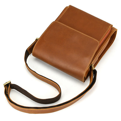 Bolso Bandolera de Cuero Genuino para Hombre - Image 19
