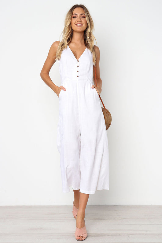 Jumpsuit Elegante para Mujer con Bolsillos, Cierre y Espalda Descubierta - Image 15
