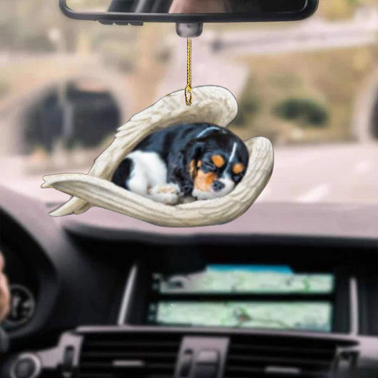 Colgante de Auto Ángel Perro Dormido - Adorno Decorativo de Acrílico para Puertas - Image 13