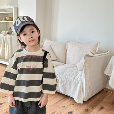 Camiseta Larga Infantil Estilo Coreano para Niños y Niñas - Colección Otoño - Image 10