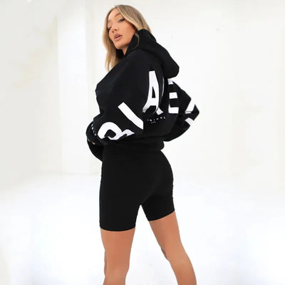 Sudadera Estampada Gruesa Oversize de Manga Larga Versátil - Image 24