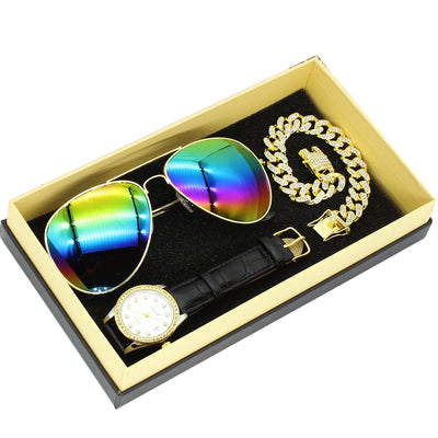 Conjunto Elegante: Gafas de Sol Mujer + Reloj Pulsera de Diseño - Image 5