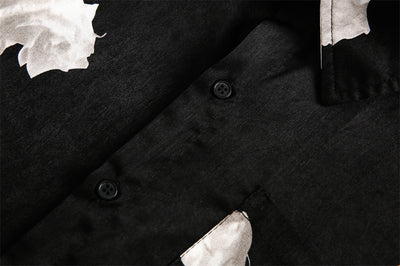 Camisa Casual de Manga Corta Rosa para Hombre - Image 8