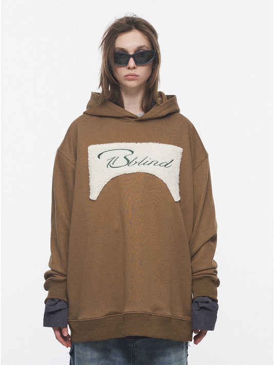 Sudadera Hoodie Oversized Vintage con Bordados Sherpa - Image 2