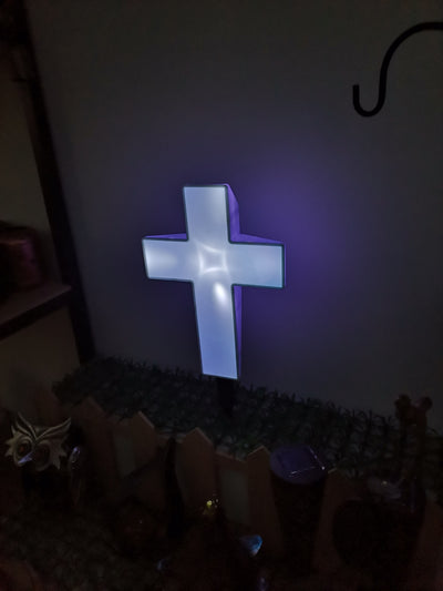Cruz Luminosa Solar para Nichos - Luz Eterna para Tus Seres Queridos - Image 11