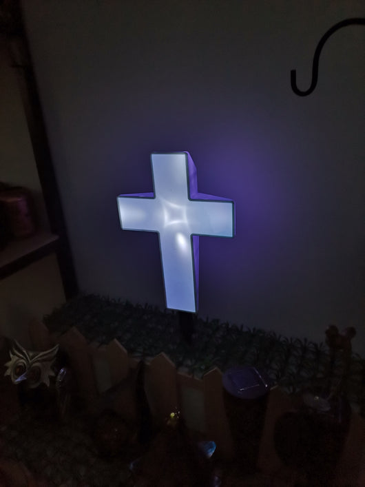 Cruz Luminosa Solar para Nichos - Luz Eterna para Tus Seres Queridos - Image 11