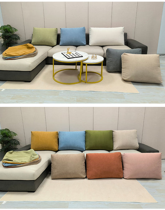 Almohada Bolster de Chenilla Extragrande para Sofá y Cama - Máximo Confort - Image 17