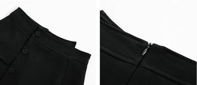 Shorts Casuales Negros con Diseño Asimétrico para Mujer - Image 13