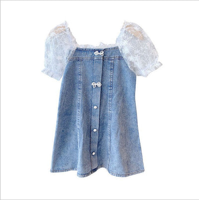 Vestido Infantil para Niña con Mangas Abullonadas - Image 4