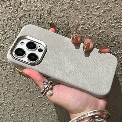 Funda Magnética de Cuero para Celular con Protección Anticaídas