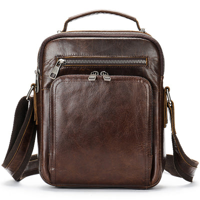 Bolso Mensajero de Cuero Retro con Gran Capacidad - Image 7