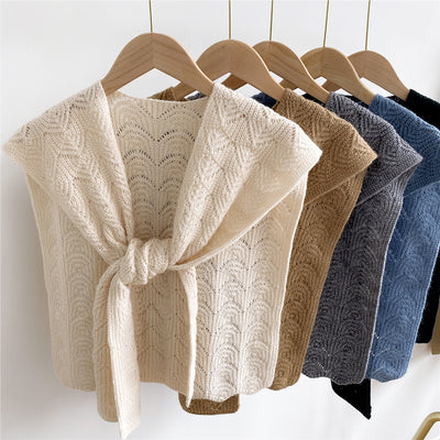 Bufanda de Lana Tejida con Nudos para Mujer - Colección Otoño - Image 18