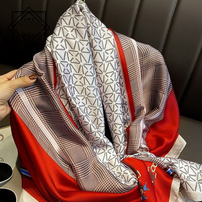 Foulard Ligero de Seda para Mujer - Bufanda Larga Elegante de Verano - Image 52
