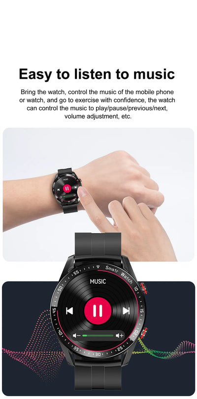 Reloj Inteligente ECG con Llamadas Bluetooth y Correa de Acero Inoxidable - Image 15