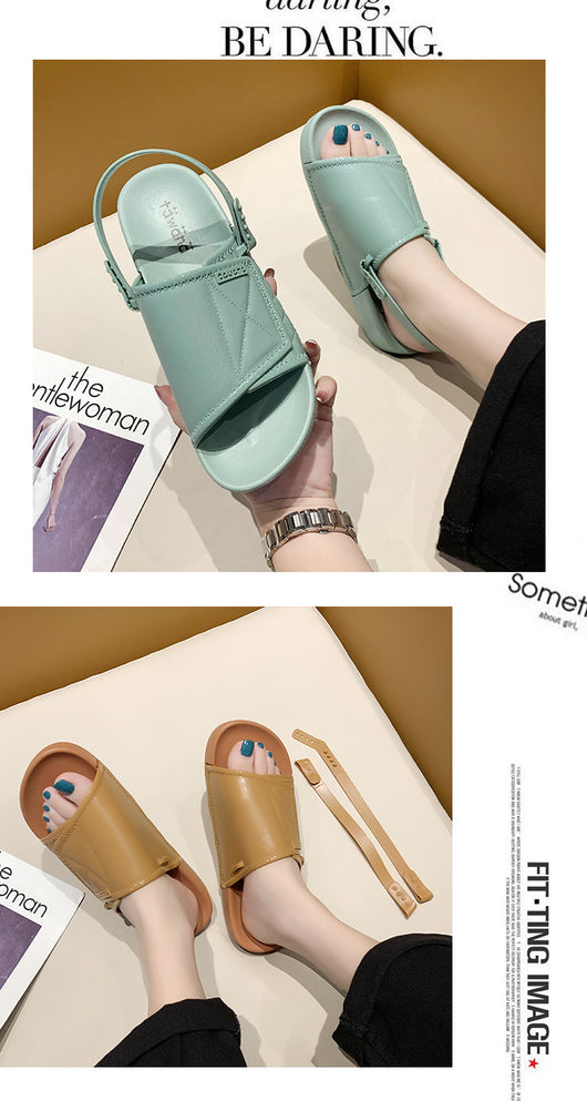 Sandalias Casuales de PVC Color Sólido - Comodidad y Estilo - Image 14