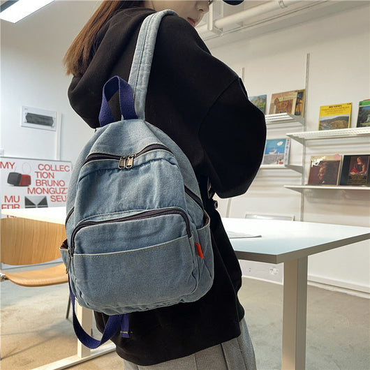 Mochila de Lona Denim Lavado para Mujer - Image 13