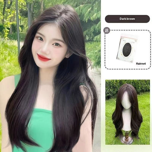 Peluca Larga Mujer Cabello Natural Liso Frente Encaje Completo Premium - Image 22