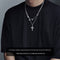 Mens Titanium Steel Necklace That Wont Fade Simple Versatile Jewelry L009B