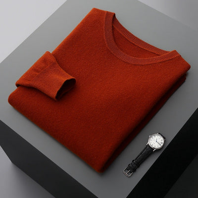 Suéter de Cuello Redondo 100% Cashmere para Hombre - Otoño e Invierno - Image 12