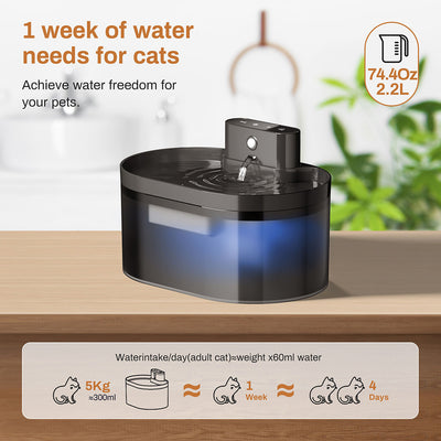Fuente de Agua Automática para Mascotas 32L Acero Inoxidable con Sensor Infrarrojo - Image 3