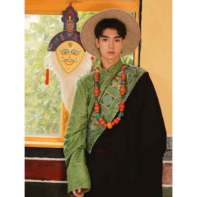 Traje Tradicional Tibetano para Hombre - Ropa Auténtica de Lhasa - Image 13