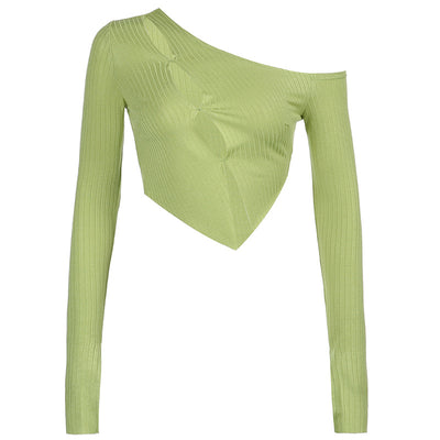 Blusa Asimétrica Sexy de Comercio Exterior - Image 8