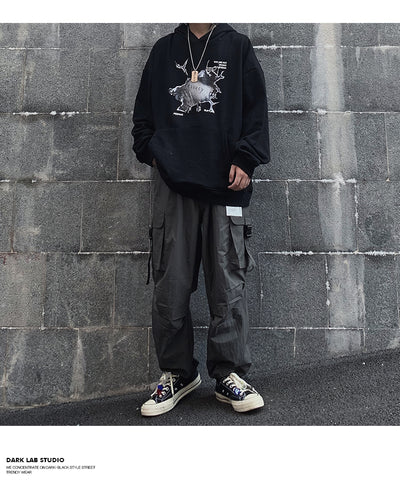 Sudadera con capucha de algodón suave y relajada - Image 9