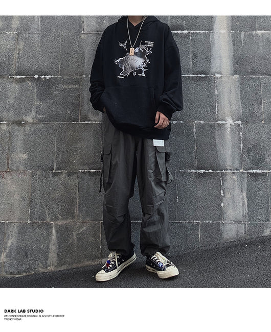 Sudadera con capucha de algodón suave y relajada - Image 9