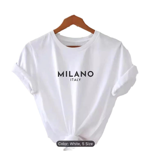 Camiseta Estampada Cuello Redondo para Primavera y Verano - Image 13