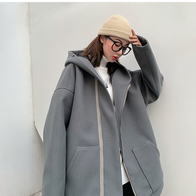 Abrigo de Lana Corto Versátil para Otoño e Invierno - Image 7