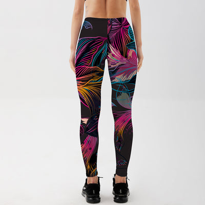 Leggings Deportivos de Flores y Pétalos para Mujer - Image 10