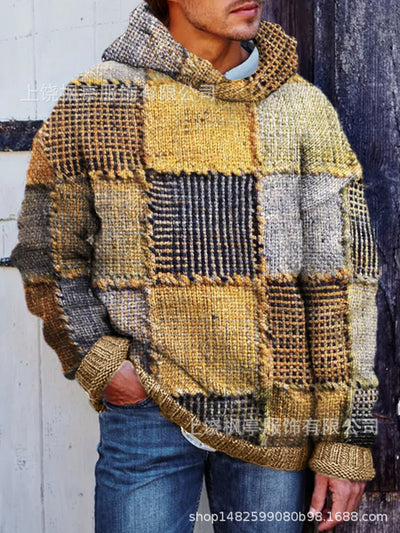 Sudadera Estampado Cuadros para Hombre - Image 6