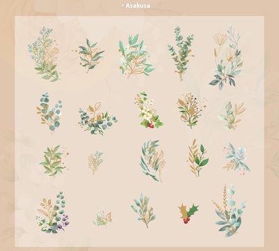 Cuaderno de Flores y Plantas - Material Decorativo 40 Piezas - Image 21