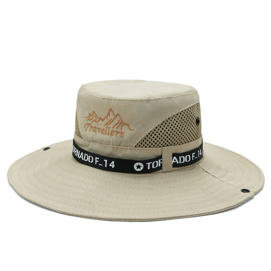 Gorra de Visera Ancha Transpirable para Pesca y Montaña - Protección Solar para Hombre - Image 8