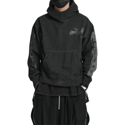 Sudadera con Capucha Estampado Hombro para Hombre - Image 10