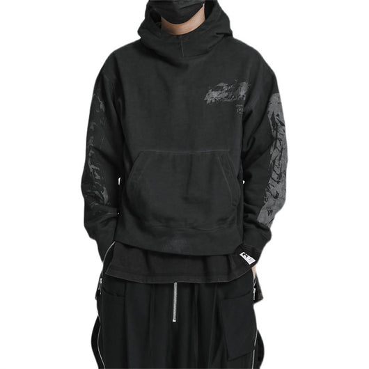 Sudadera con Capucha Estampado Hombro para Hombre - Image 10