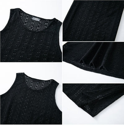 Chaleco Suelto Cuello Redondo Estilo Playa Casual - Image 12