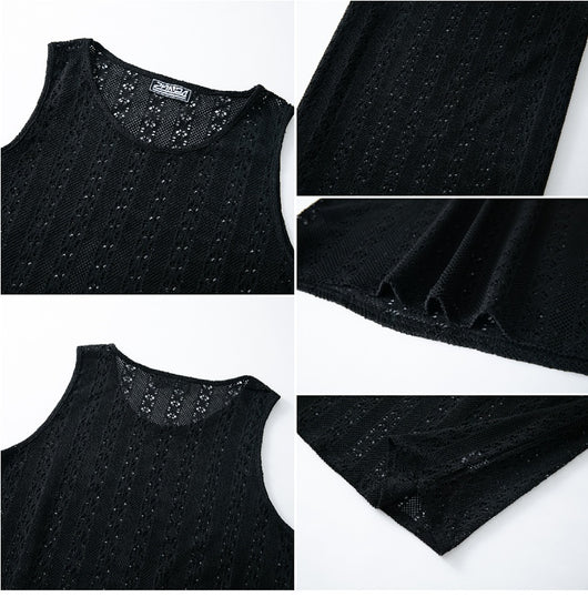 Chaleco Suelto Cuello Redondo Estilo Playa Casual - Image 12