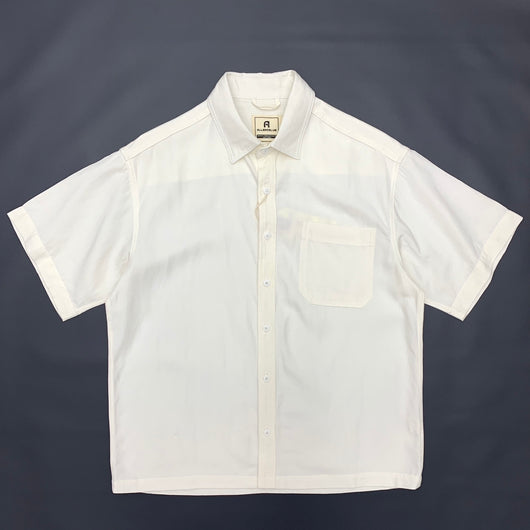 Camisa Retro Japonesa de Lino y Algodón de Manga Corta con Dobladillo Plano - Image 6