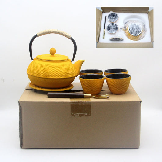 Tetera de Hierro Fundido 800ml con Esmalte Antioxidante y Tazas - Image 2