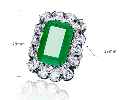 Anillo de Esmeralda en Plata Esterlina Frosty - Image 6