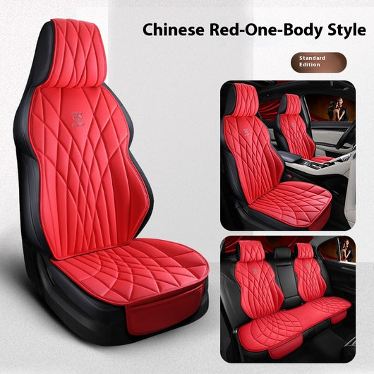 Funda de Asientos de Cuero Premium para Auto - Juego Completo 5 Plazas - Image 11