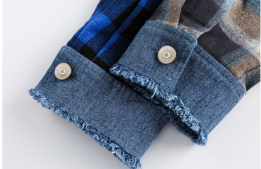 Chaqueta Polo Patchwork Retro con Contraste de Colores - Image 12